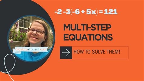 Solving Multi Step Equations Youtube