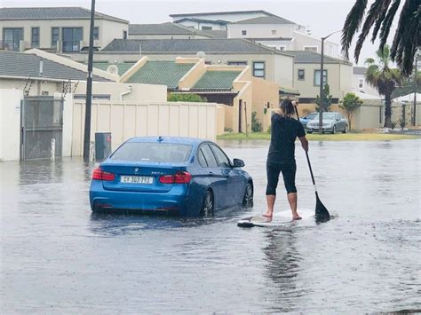 What Sup Cape Town Residents Paddle And Canoe Down Flooded Streets