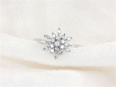 Snowflake Ring Jewelry Snowflake Ring Cute Rings