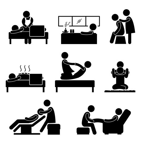 Massage Spa Therapy Wellness Aromatherapy Icon Sign Pictogram 349226 Vector Art At Vecteezy