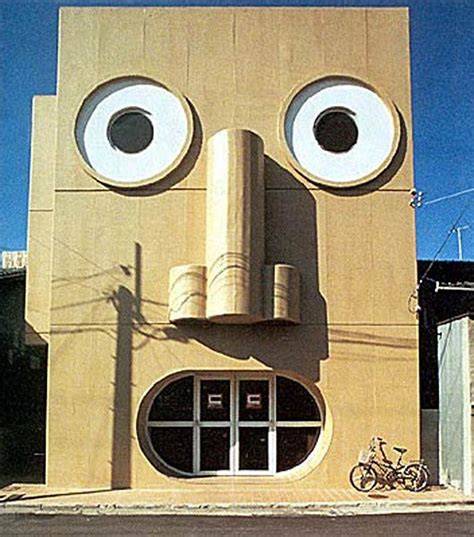 23 Buildings With Funny Faces Crazy Houses Unusual Homes Amazing