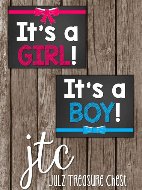 Its A Boy Its A Girl Gender Reveal Signs Ready To Etsy