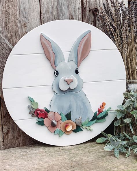 Easter Bunny Scroll Saw Template Laser Ready Cut File Etsy Ireland