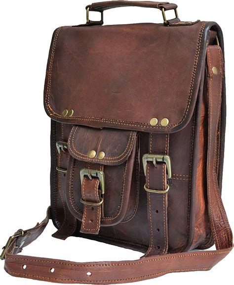 Leather Messenger Bag For Men Gramdop
