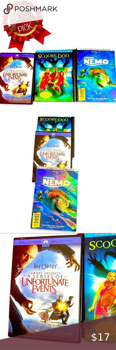 Dvds A Series Of Unfortunate Events Finding Nemo Scooby Doo