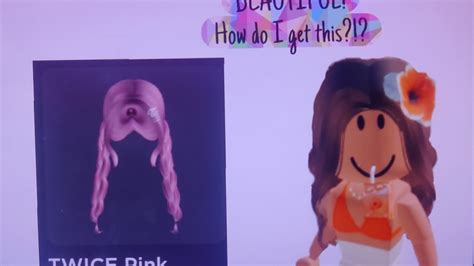 How To Get The New Pink Twice Hair Roblox Youtube