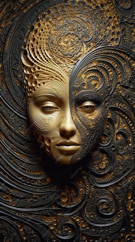 Premium Ai Image A Close Up Of A Sculpture Of A Womans Face