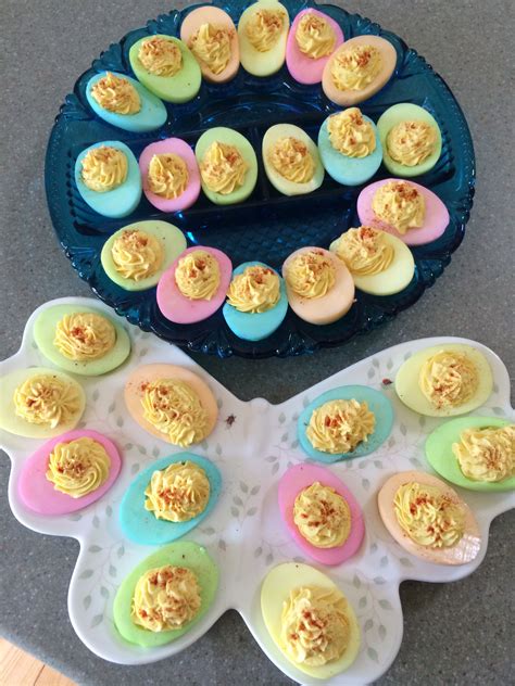 Colored Deviled Eggs Cooking Recipes Colored Deviled