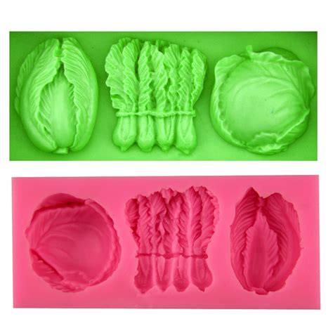 Vegetable Greens Cabbage Silicone Fondant Soap 3d Cake Mold Cupcake