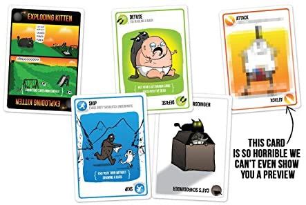 Exploding kittens a card game designed by elan lee and shane small and illustrated by matthew inman the mind behind the popular comics site the. Exploding Kittens Card Game - Black Edition - Highway ...