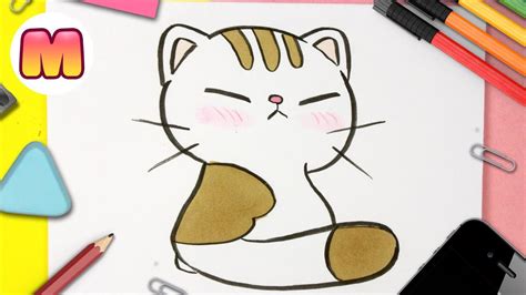 Como Dibujar Un Gato Kawaii Dibujos Kawaii Faciles Aprende A