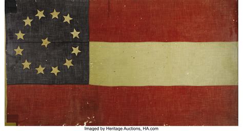 Jefferson Davis First National Pattern Confederate Flag That Flew