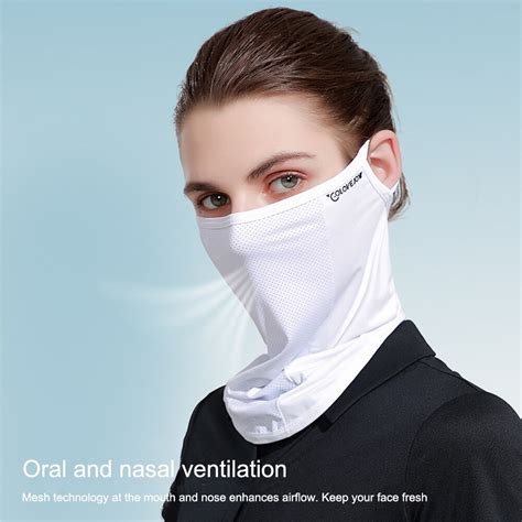 Unisex Full Face Sun Protection Mask Breathable Ice Silk Running Sports Mask Anti Ultraviolet