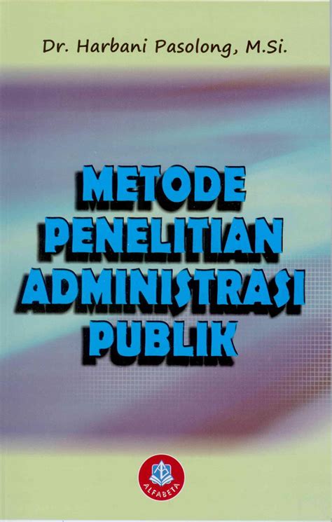 Metode Penelitian Administrasi Publik – Toko Buku Bandung