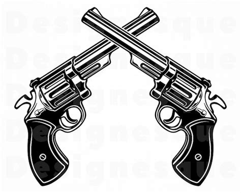Gun Logo Svg Revolver SVG Gun SVG Pistol SVG Weapon Etsy