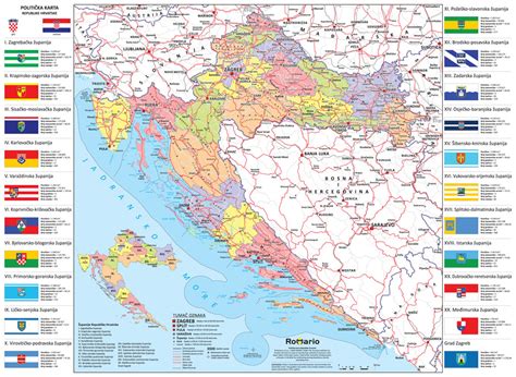 Politička Karta Hrvatske I Romario