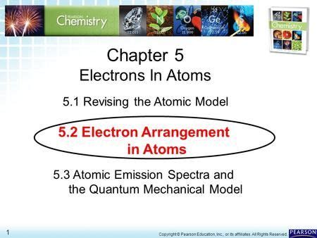 Chapter 5 Electrons In Atoms 5 1 Revising The Atomic Model Ppt