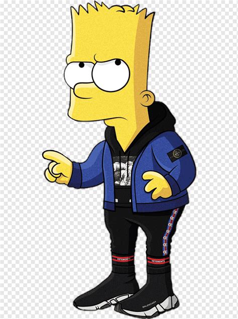 Bart Sticker Bart Simpson Supreme Gucci Png Image With Transparent