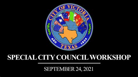 City Of Victoria City Council Workshop 9 24 21 Youtube