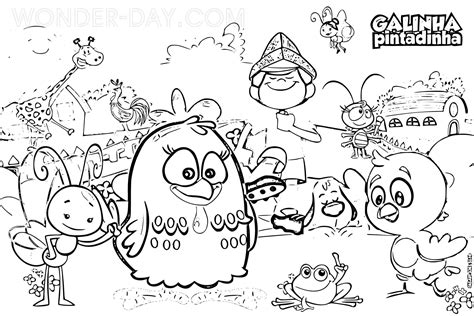 Desenhos De Galinha Pintadinha Para Colorir Wonder Day — Desenhos