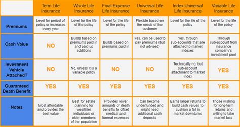 life insurance policy types - Deandra Sibley