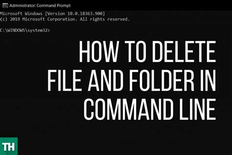 How To Delete File And Folder In Command Line Techulk
