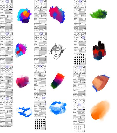 My pain tool sai doesn't have the advanced settings feature which is very annoying. Brushes type for Paint tool SAI by ryky on DeviantArt
