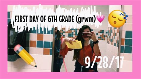 First Day Of Middle School 6th Grade💗 Youtube