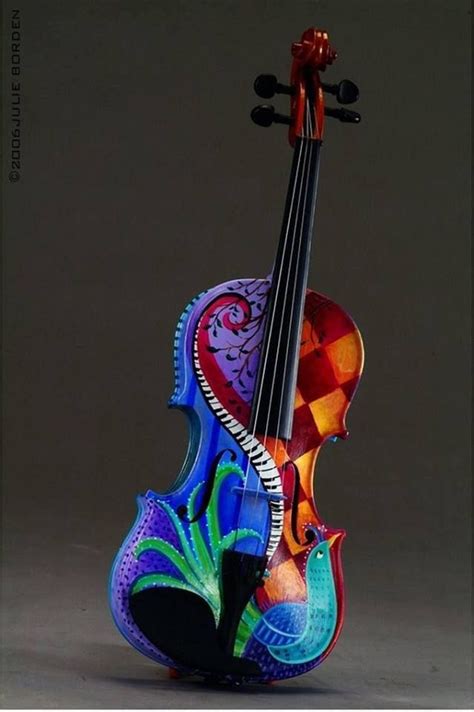 Playful Color Violin Art Music Music Love