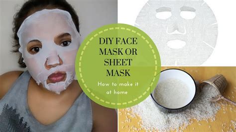 Homemade Face Mask For Exfoliating Sheet Mask At Home