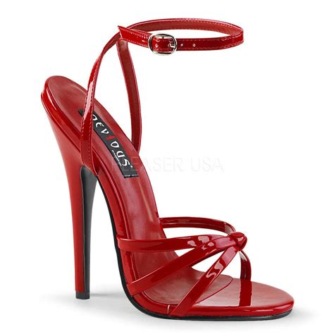 6 Stiletto Heel Red Pat Wrap Around Knotted Strap Sandal Strappy High Heels Sandals Ankle Wrap