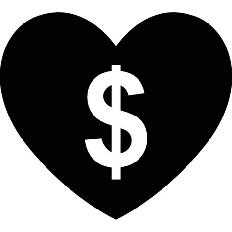 Heart Web Money Dollar Love Currency Icon