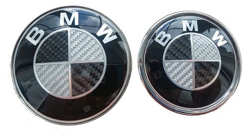 4.5 out of 5 stars. BMW Emblem Black & White Carbon Fiber Emblem 82mm Hood ...