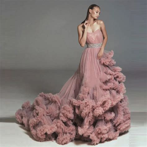 Luxury Dusty Pink Maternity Dress Long Robes For Photoshoots Lush