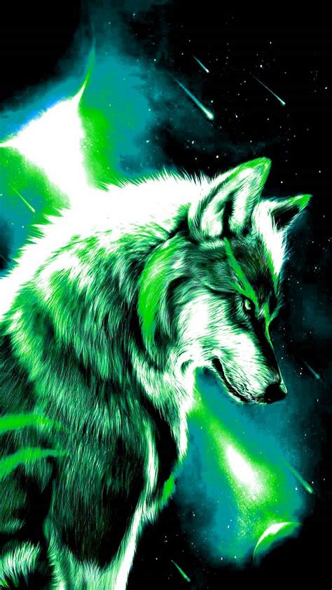 Cool Green Wolf Wallpapers Top Free Cool Green Wolf Backgrounds