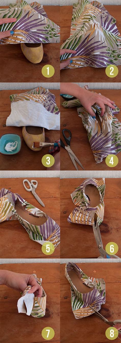tutorial cover shoes with fabric randomly happy diy making sewing simple and easy shoe