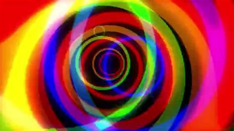 Rotating Rainbow Swirl Seamless Loop Psychedelic Tunnel Multicolored