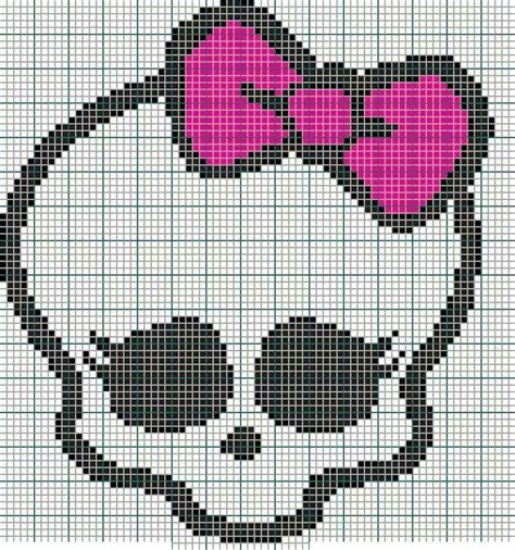 Tiny cross stitch skull patterns. Girly skull graphgan pattern | Cross stitch skull, Cross ...