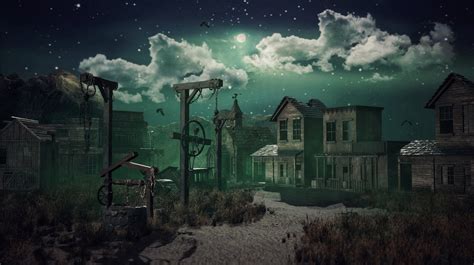 Artstation Western Ghost Town Pietro Chiovaro Unreal Engine Ghost Ghost Towns