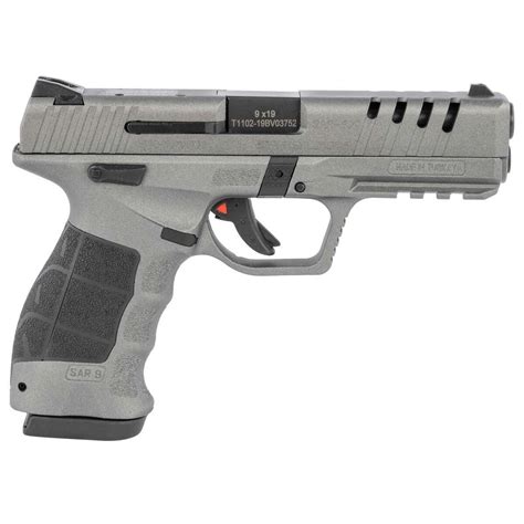 Sar Usa Sar9 X Package 9mm Luger 44in Platinumblack Pistol 191