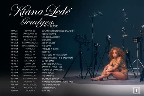 Kiana Led Announces Grudges Tour Dates