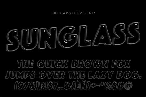 sunglass type font billy argel fonts fontspace