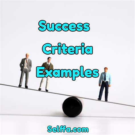11 Success Criteria Examples Selffa