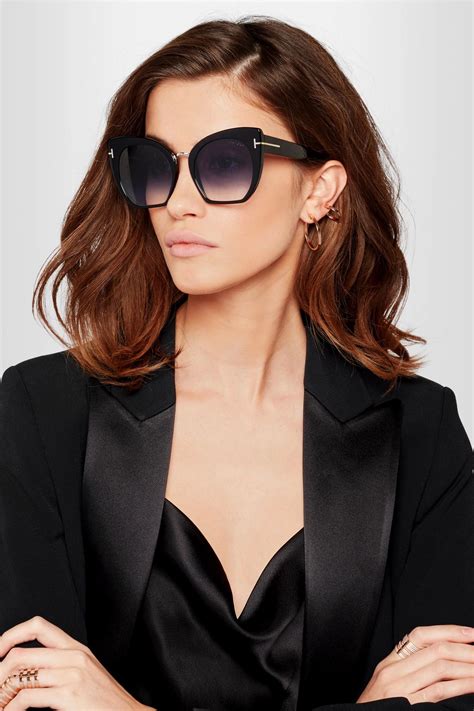 Shop over 820 top sunglasses women tom ford and earn cash back all in one place. Lyst - Tom Ford Samantha Cat-eye Acetate Sunglasses in Black