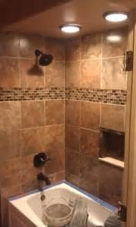 50 beautiful bathroom tile ideas small ensuite floor designs bathtub. Nice I like the lighting | Shower tile designs, Modern ...