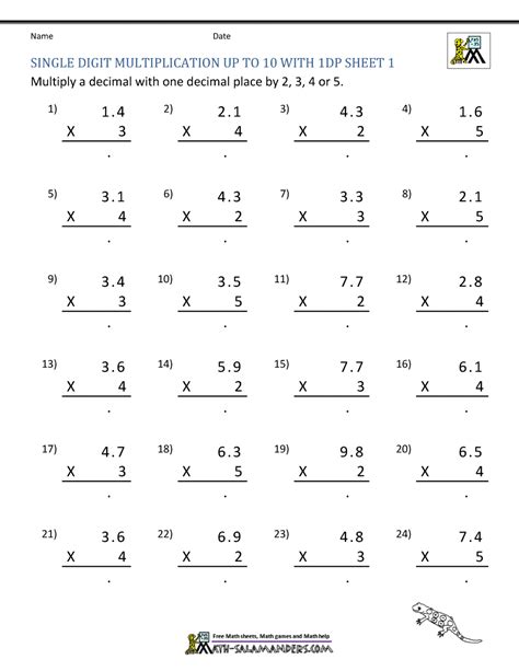 Multiplying Decimals Free Printable Worksheets Free Printable Templates