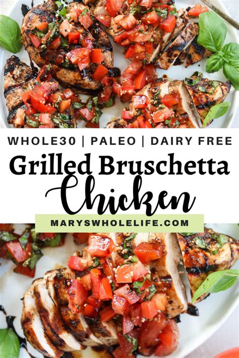 paleo grilled bruschetta chicken mary s whole life