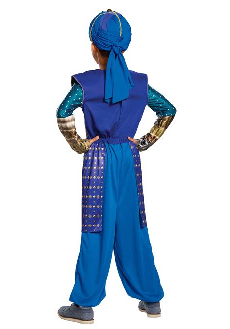 Disfraz De Genio De Aladdin Live Action Boys Multicolor Yaxa Store