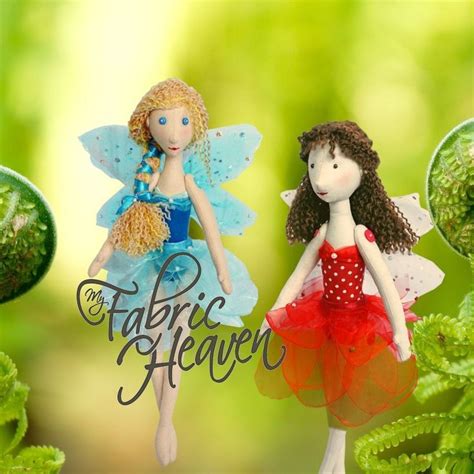 Magical Midsummer Fairy Doll With Sparkly Wings Pdf Sewing Etsy Uk