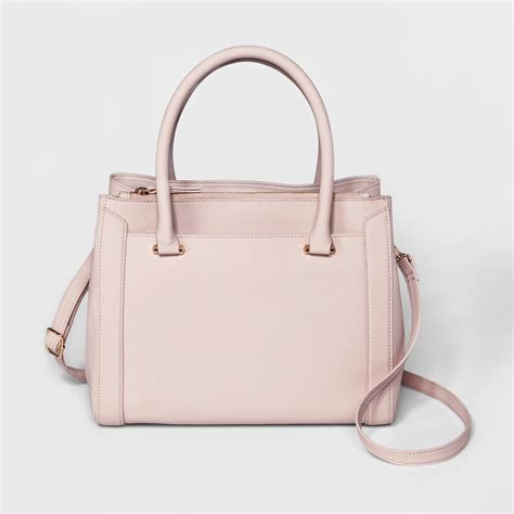 Womens Boxy Satchel Handbag A New Day Blush Pink Satchel Handbags